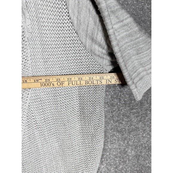 Lane Bryant Short Sleeve Open Waterfall Hooded Knit Cardigan Women Sz 26/28W USA - Picture 4 of 5